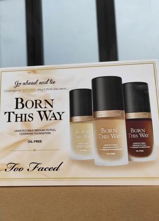 Пробники тонального крема too faced born this way1 фото