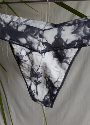 Трусики pink,victorias secret, мраморный принт. нижние белье