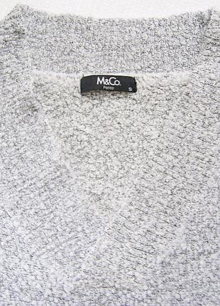 Сірий тёплый светр m&co 2