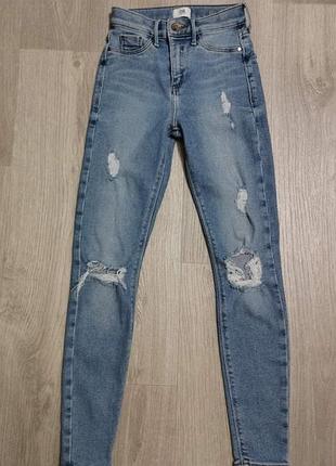 Джинси скінні з дірками