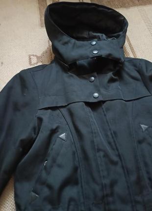 Куртка черная пух перо парка2 фото