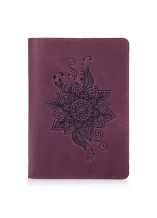 Обкладинка для паспорта hiart pc-01 shabby plum "mehendi classic" pc-01-s19-1621-t006