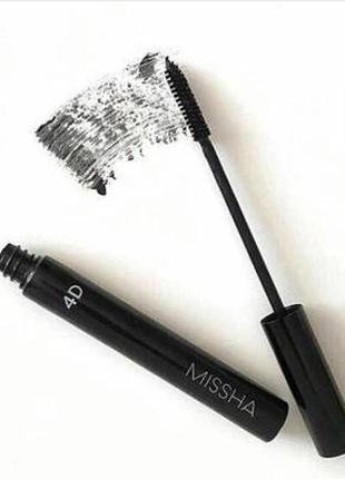 Missha the style 4d mascara объемная тушь для ресниц эффект 4d корея водостойкая1 фото