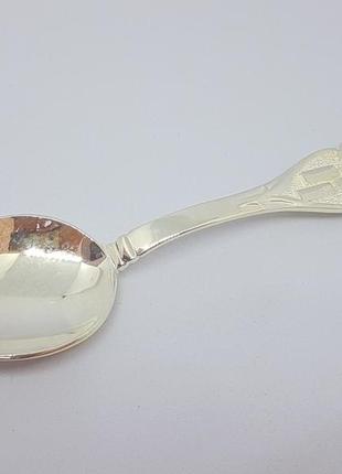 Серебряная ложка часики. 990001с