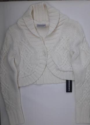 Класне тепле болеро фактурної в'язки бренду clockhouse c&a