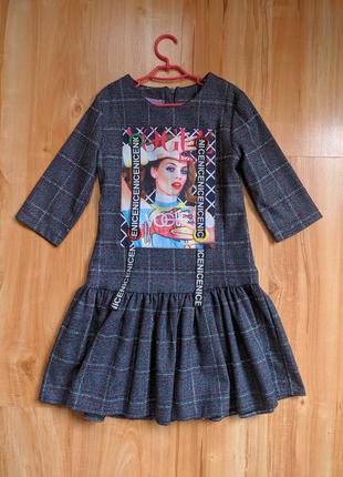 Сукня з костюмної тканини, плаття на 128 р