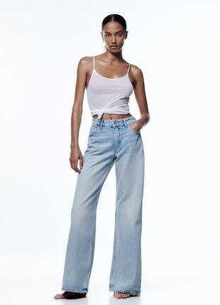 Джинсы зара zara flared full length