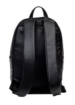Рюкзак мужской стильный кожа эко стеганный черный4 фото