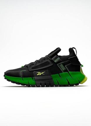 Кросівки reebok zig kinetica fit black green