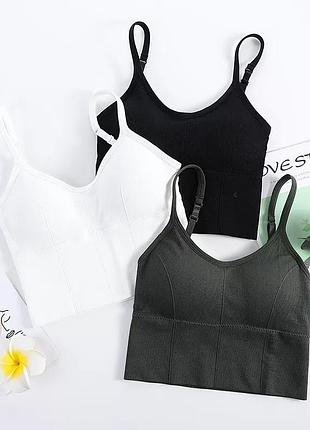 Топ бюстгальтер в рубчик якісний