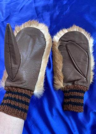 Рукавицы из меха лисы р s