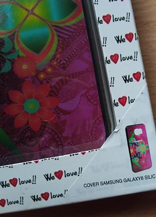 Чехол для samsung galaxy 6 desigual цветы3 фото