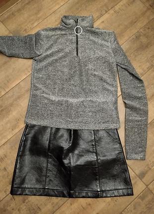 Лонгслів zara з замком 7