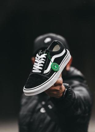 Кросівки ванс олд скул чорно білі vans old skool black white (36рр - 46рр) кеды ванс, кроссовки ванс