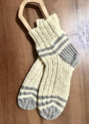 Шерстяные вязаные носки для мужчин2 фото