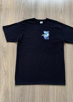 Мужская хлопковая футболка с принтом sharks