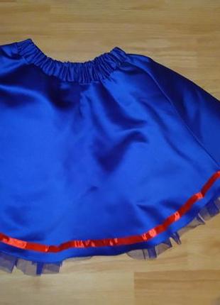 Атласная юбка для девочки 8-10 лет.2 фото