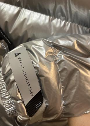 Adidas & stella mccartney срібляста пуховик10 фото