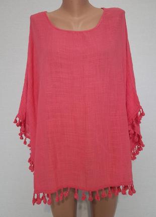 Стильна вільна блуза летюча миша у бохо етно стилі