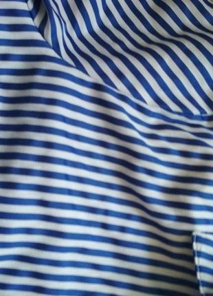 Відмінна стрейчева сорочка блуза в смужку від h&m, p 403 фото