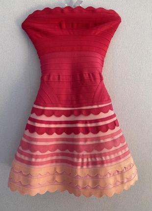 / платье zara / платье с паетками / свадебное платье/ платье резинка