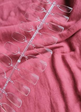 Гелевые типсы для наращивания ногтей овал 24 штук 573-24