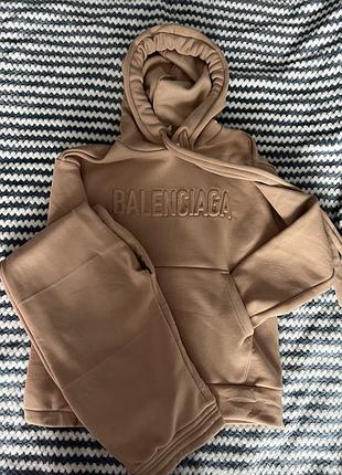 Теплий жіночий костюм на флісі balenciaga