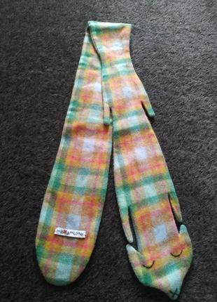 Nua wilson шерстяная теплая повязка на шею шарф шарфик. великобритания
