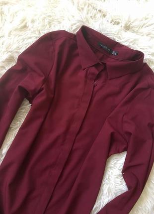Блуза бордовая4 фото