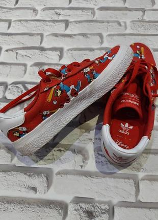 Кеды, слипоны adidas originals 3mc x disney sport goofy красного цвета 36 размера4 фото