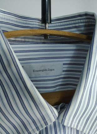 Оригинальная рубашка под запонки ermenegildo zegna5 фото