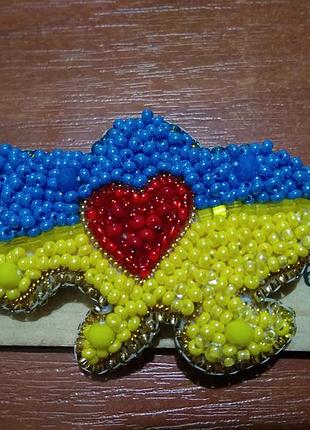 Брошь '' карта україни''