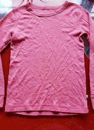 Cubus термо реглан шерсть мериноса лонгслив топ девочке 5-6 л 110-116 см