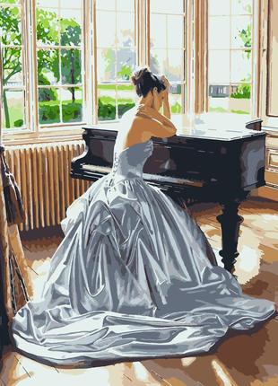 Картина за номерами дівчина біля рояля artissimo 40*50 pn9132