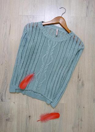 Светр в'язаний ,блакитна кофта