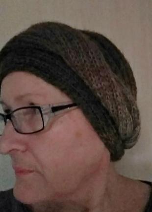 Вязаная шапка чалма