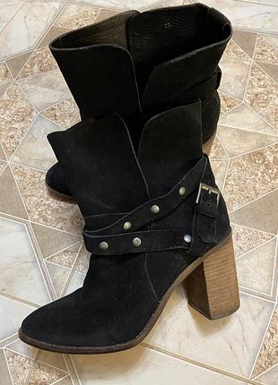 Сапоги ботинки кожаные р.38 италия