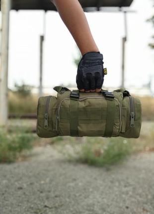 Тактическая универсальная (поясная, наплечная) сумка olive5 фото