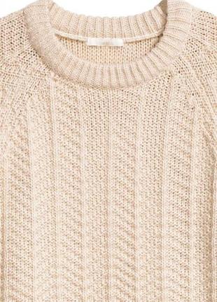 Оригинальный теплый вязаный свитер от бренда h&m разм. m3 фото