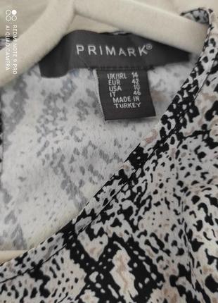 Блуза  топ в зміїний принт від primark, блузка в принт как zara3 фото