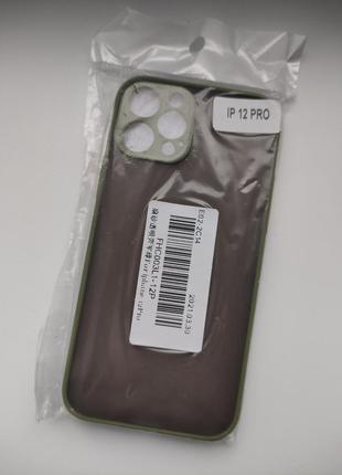 Чехол новый чехол накладка зеленый пластик + силикон для айфон iphone pro 12