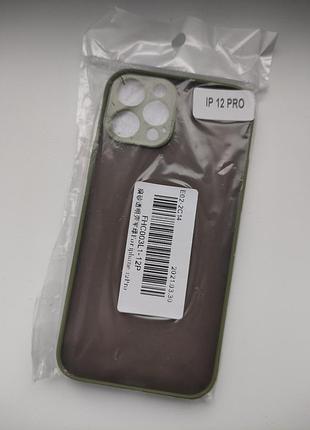 Чехол новый чехол накладка зеленый пластик + силикон для айфон iphone pro 12