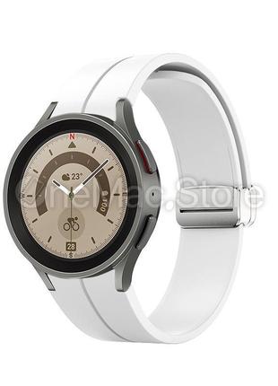 Ремінець для samsung galaxy watch 3 5 pro (білий/white)