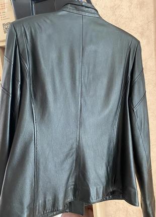 Кожаная куртка косуха женская3 фото