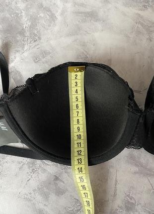 Черный кружевной сексуальный эротичный бюстгальтер лиф лифчик с портупеями портупеей без пуш-ап8 фото