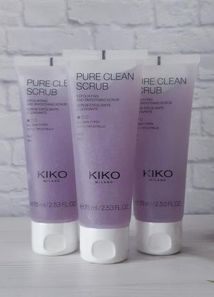 Скраб для обличчя kiko milano pure clean scrub!1 фото