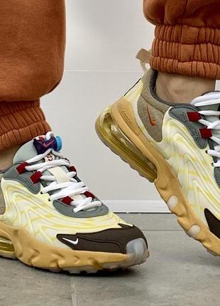 Кроссовки nike air max 270 react eng travis scott cactus trails