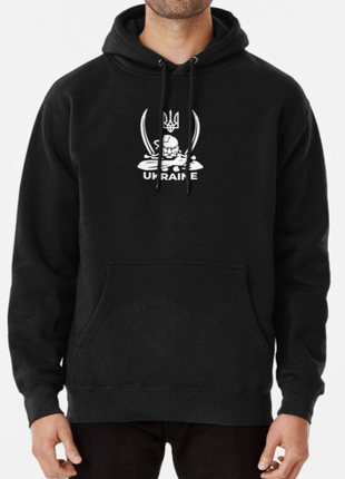 Худи толстовка унисекс с патриотическим принтом козак тризуб ukraine