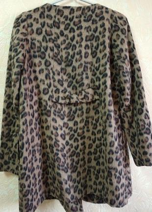 Стильное пальто в леопардовый принт2 фото