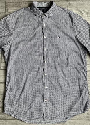 Сорочка\рубашка tommy hilfiger new york fit irregular open dot shirt